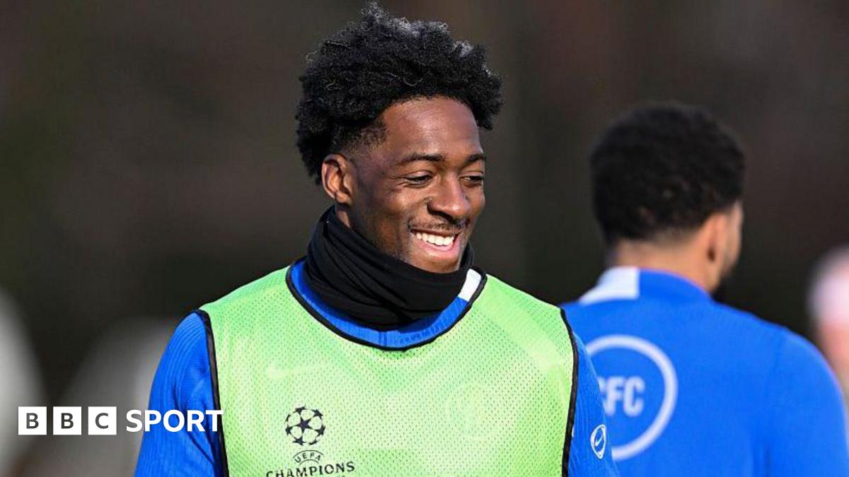 Axel Disasi smiling in Chelsea training