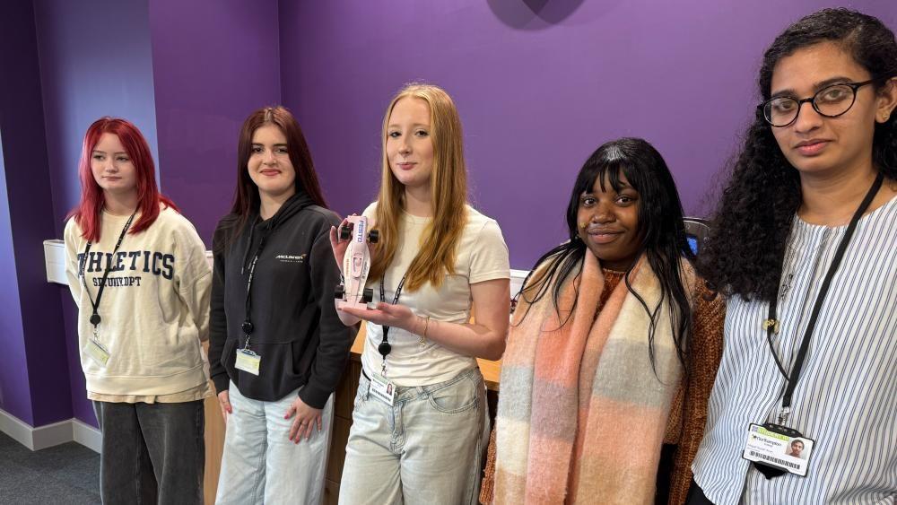 All-girls college team reach F1 mini-car final