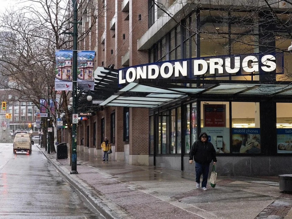  The old London Drugs location inside the Vancouver Woodward’s building on Jan. 7, 2026.