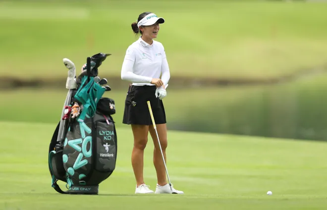 Lydia Ko of New Zealand looks on during a practice round prior to the HSBC Women's World Championship 2026 at Sentosa Golf Club on February 24, 2026 in Singapore, Singapore.