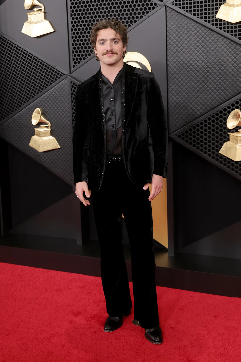 LOS ANGELES, CALIFORNIA - FEBRUARY 01: (FOR EDITORIAL USE ONLY) Benson Boone attends the 68th GRAMMY Awards at Crypto.com Arena on February 01, 2026 in Los Angeles, California. (Photo by Brianna Bryson/WireImage)