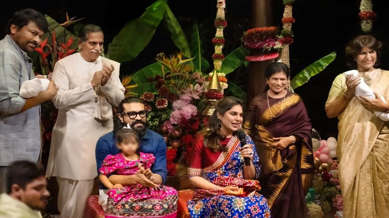 Konidela and Kamineni family: courtesy of Chiranjeevi's X