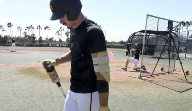 Going deep: Pirates top prospect Konnor Griffin hits 1st batting practice homer against live pitching