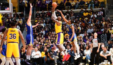 LeBron James has 20 points, 10 assists to lead Luka-less Lakers past Warriors