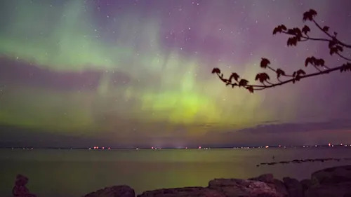 (UGC/Angie Gibson) Aurora over Collingwood, Ontario, May 10, 2024