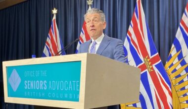 B.C. Seniors Advocate Dan Levitt speaks at news conference at the B.C. legislature in Victoria, B.C., on Wednesday, Dec. 11, 2024. THE CANADIAN PRESS/Dirk Meissner