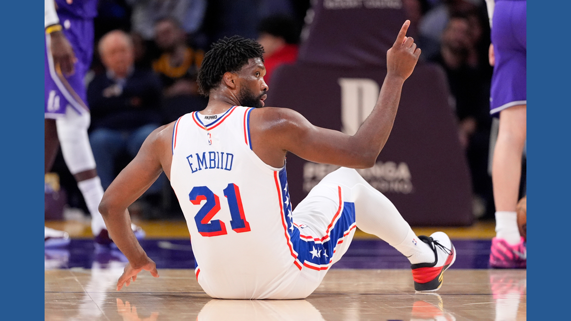 Embiid is hurt again for the 76ers and will miss game vs. Atlanta due to a sore right shin
