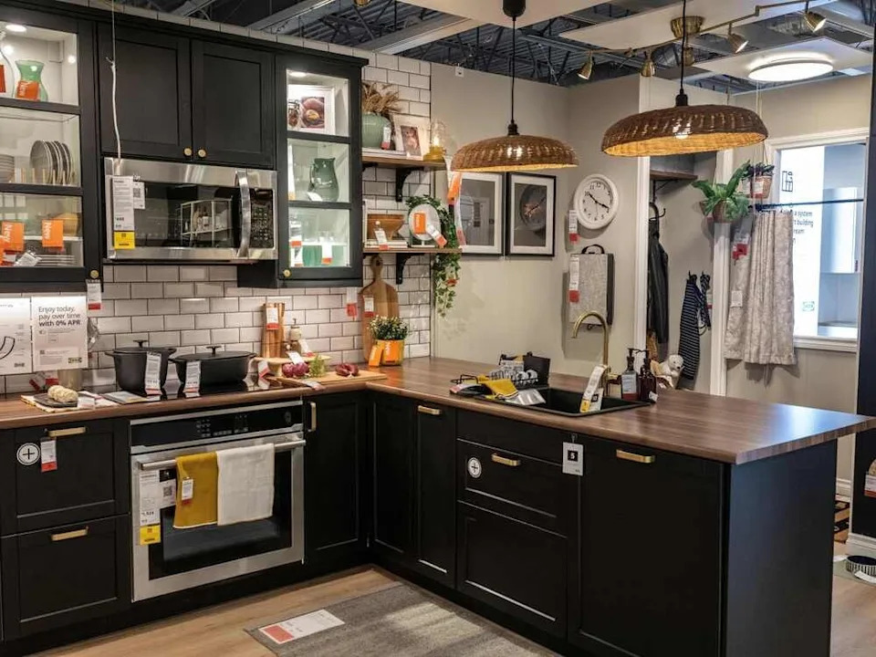 The Ukrainian kitchen vignette at Edmonton’s Ikea store.