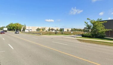 changes on way to busy street in mississauga.