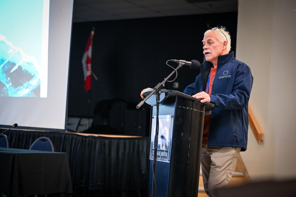 Peter Clarkson, mayor of Inuvik, opens the 2025 Arctic Development Expo. Tony Devlin/Arctic Development Expo