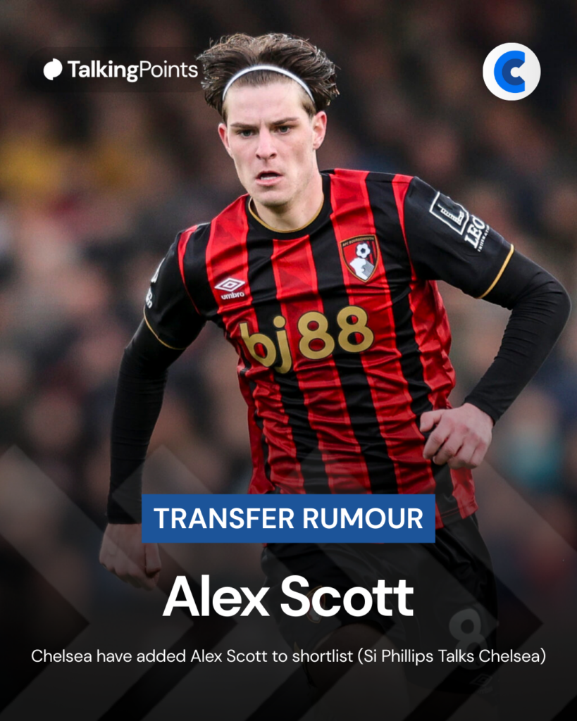 Chelsea add Alex Scott to shortlist
