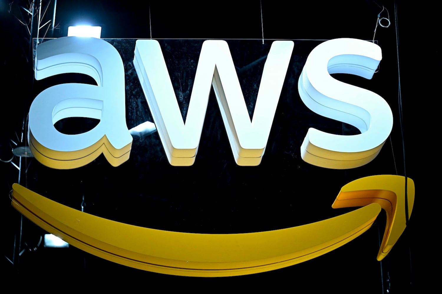 A logo of Amazon Web Services