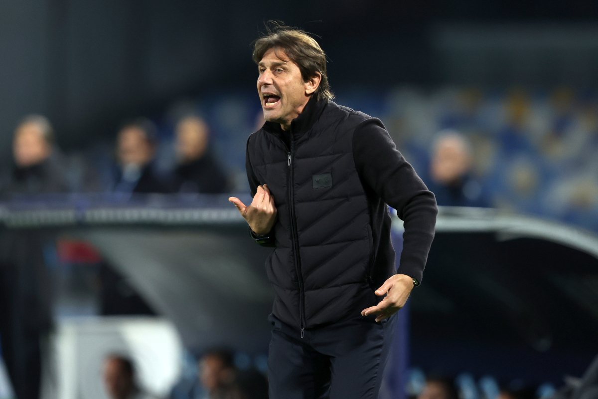 NAPLES, ITALY - FEBRUARY 15: Antonio Conte SSC Napoli head coach during the Serie A match between SSC Napoli and AS Roma at Stadio Diego Armando Maradona on February 15, 2026 in Naples, Italy. (Photo by Francesco Pecoraro/Getty Images)