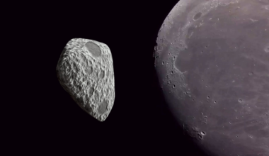 Visible flash, even meteor storms from lunar asteroid strike