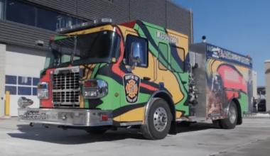 Brampton black history month fire truck