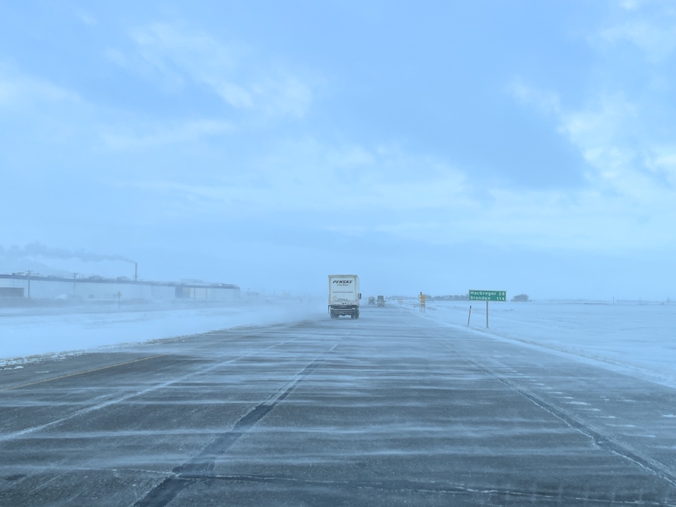 Icy sections reported this morning on Trans-Canada Highway - PortageOnline.com