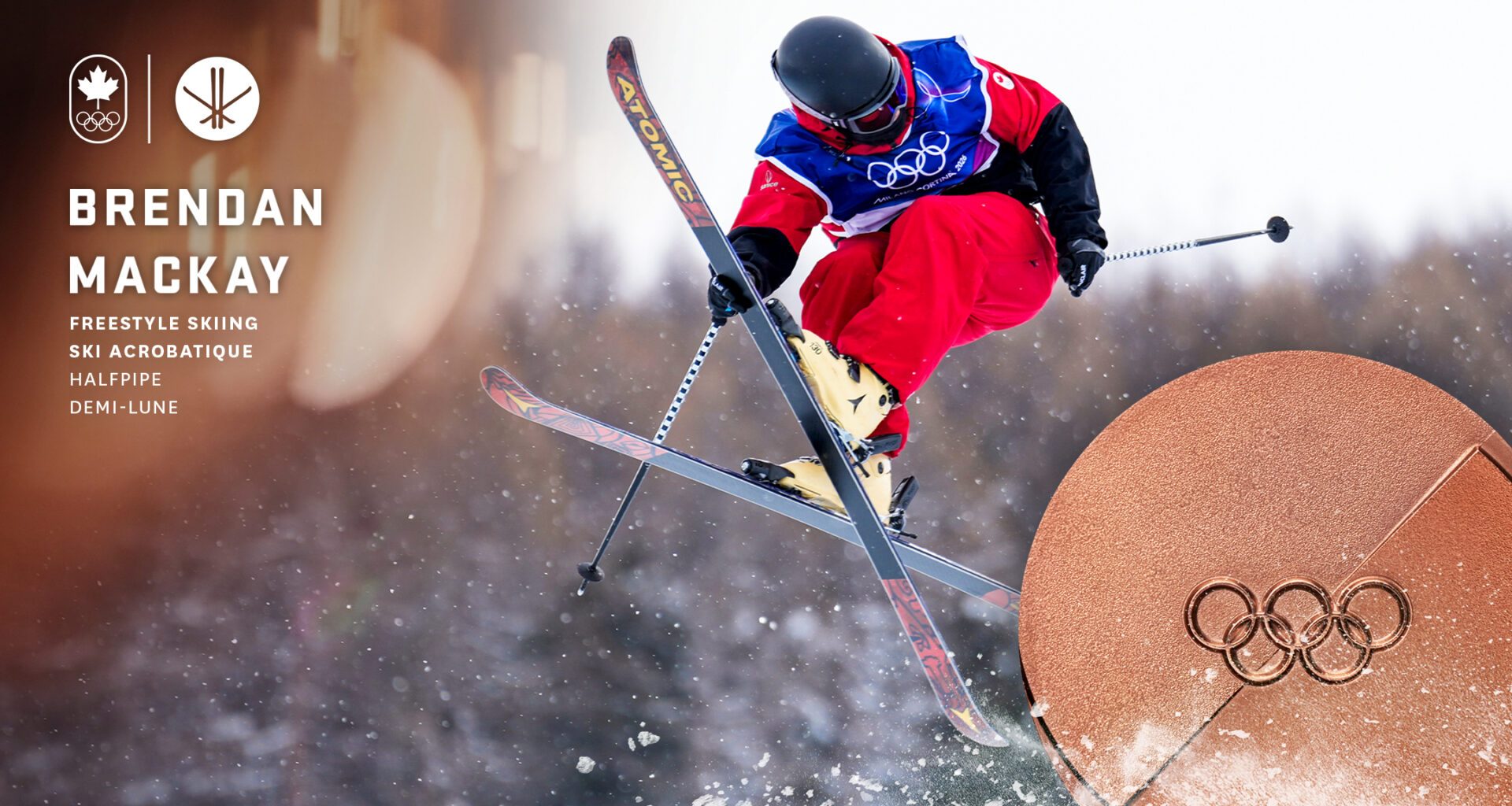 Brendan Mackay wins bronze in men's ski halfpipe