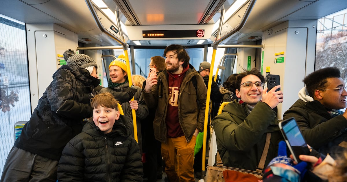 Eglinton Crosstown LRT riders cheer as long-delayed transit line finally starts service - CTV News