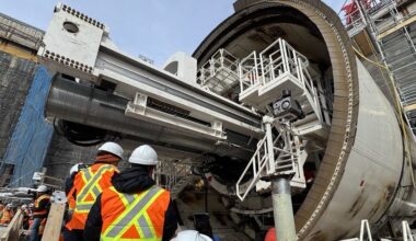 Tunnel boring machine unveiled ahead of Montreal metro blue line expansion
