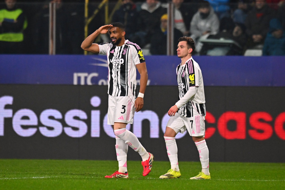PARMA, ITALY - FEBRUARY 01: Bremer of Juventus celebrates scoring his team