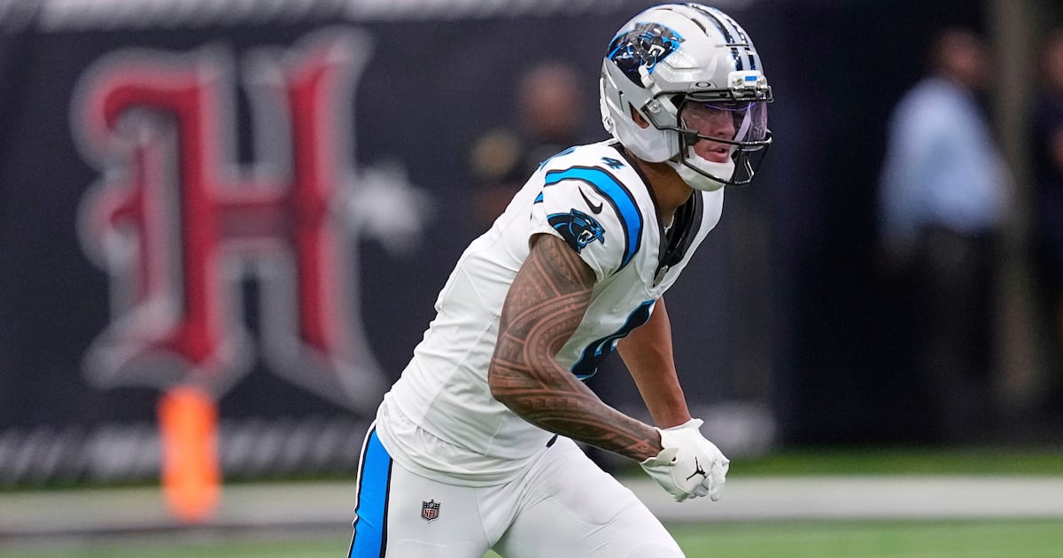 Panthers' Tetairoa McMillan apologizes for using racial slur