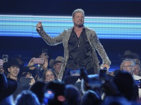 Brian Littrell of the Backstreet Boys performs during the 60th annual Academy of Country Music Awards on Thursday, May 8, 2025, in Frisco, Texas.