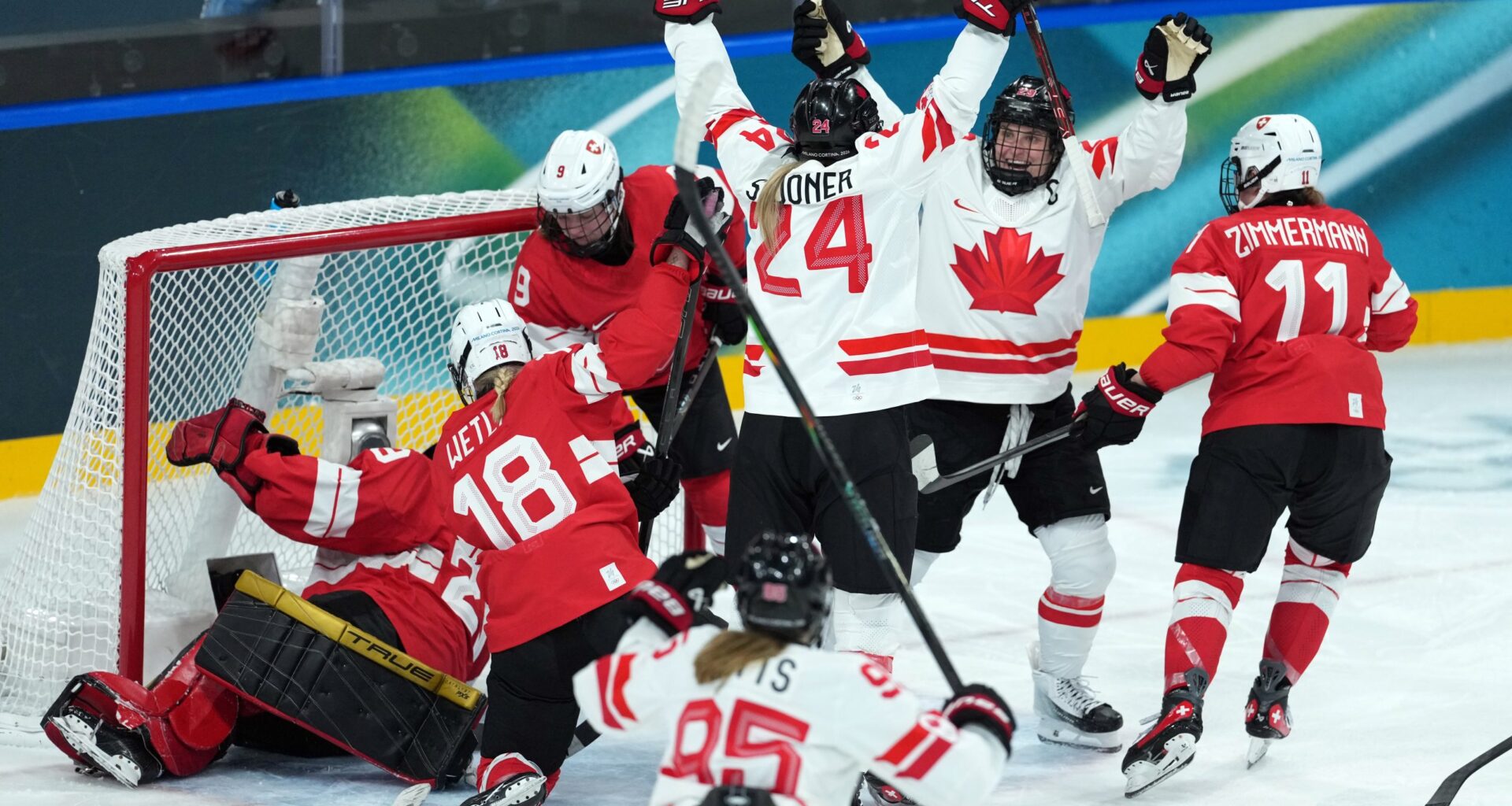 Canadian women top Switzerland 4-0 to open Olympic title defence