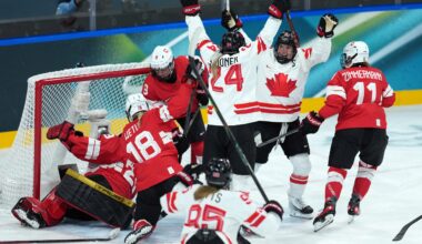Canadian women top Switzerland 4-0 to open Olympic title defence
