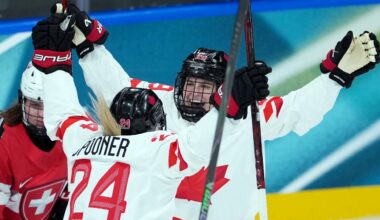 Fillier helps Canada open women's hockey tournament with win over Switzerland