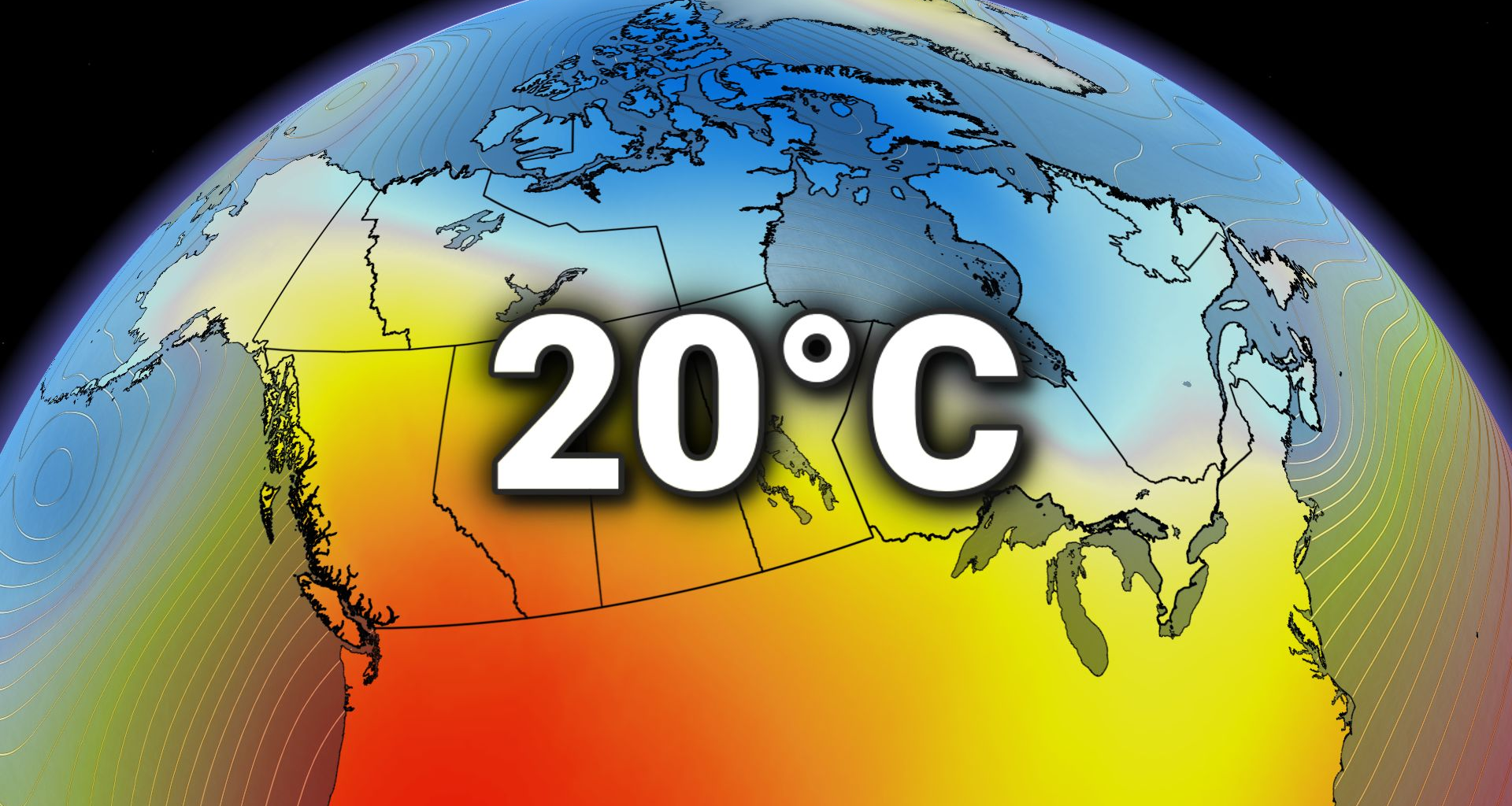We officially hit 20 C in Canada today. Here's where