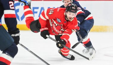 Canada's Josh Morrissey exits against Czechia with injury