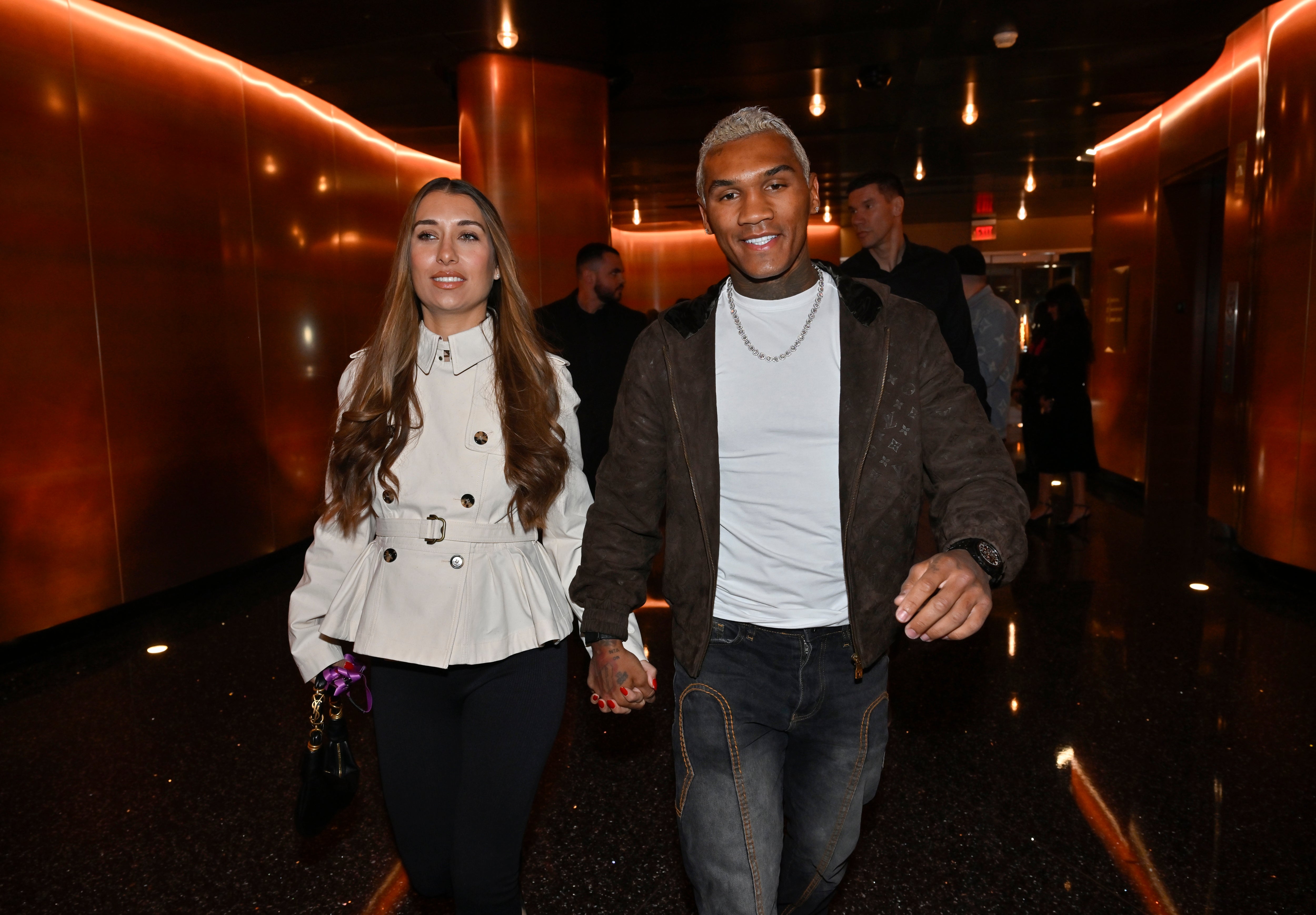 Benn at T-Mobile Arena in Las Vegas on Saturday, before Ryan Garcia’s title win