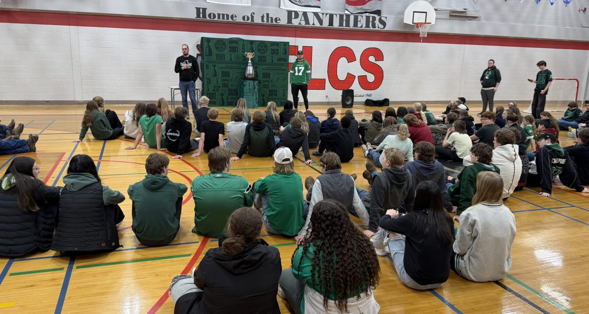 Grey Cup visit to Foam Lake was a slam dunk for Roughriders’ President-CEO