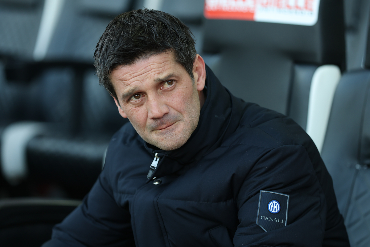 UDINE, ITALY - JANUARY 17: Cristian Chivu, manager of FC Internazionale, looks on ahead of kick off at the Serie A match between Udinese Calcio and FC Internazionale at Stadio Friuli on January 17, 2026 in Udine, Italy. (Photo by Timothy Rogers/Getty Images)