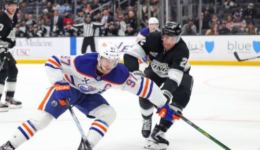 Connor McDavid secures ninth career 100-point season in Edmonton Oilers’ rout of slumping Los Angeles Kings