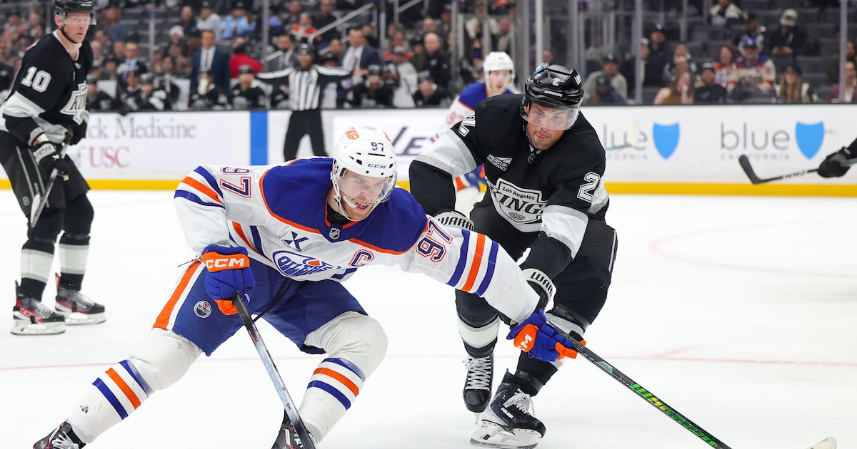 Connor McDavid secures ninth career 100-point season in Edmonton Oilers’ rout of slumping Los Angeles Kings