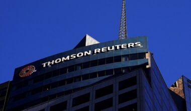 Thomson Reuters shares plunge as AI fears fuel selloff in software, data and advertising stocks
