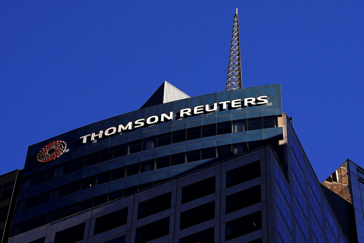 Thomson Reuters shares plunge as AI fears fuel selloff in software, data and advertising stocks