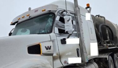 Semi driver fired after police stop damaged truck on Sask. highway - CTV News