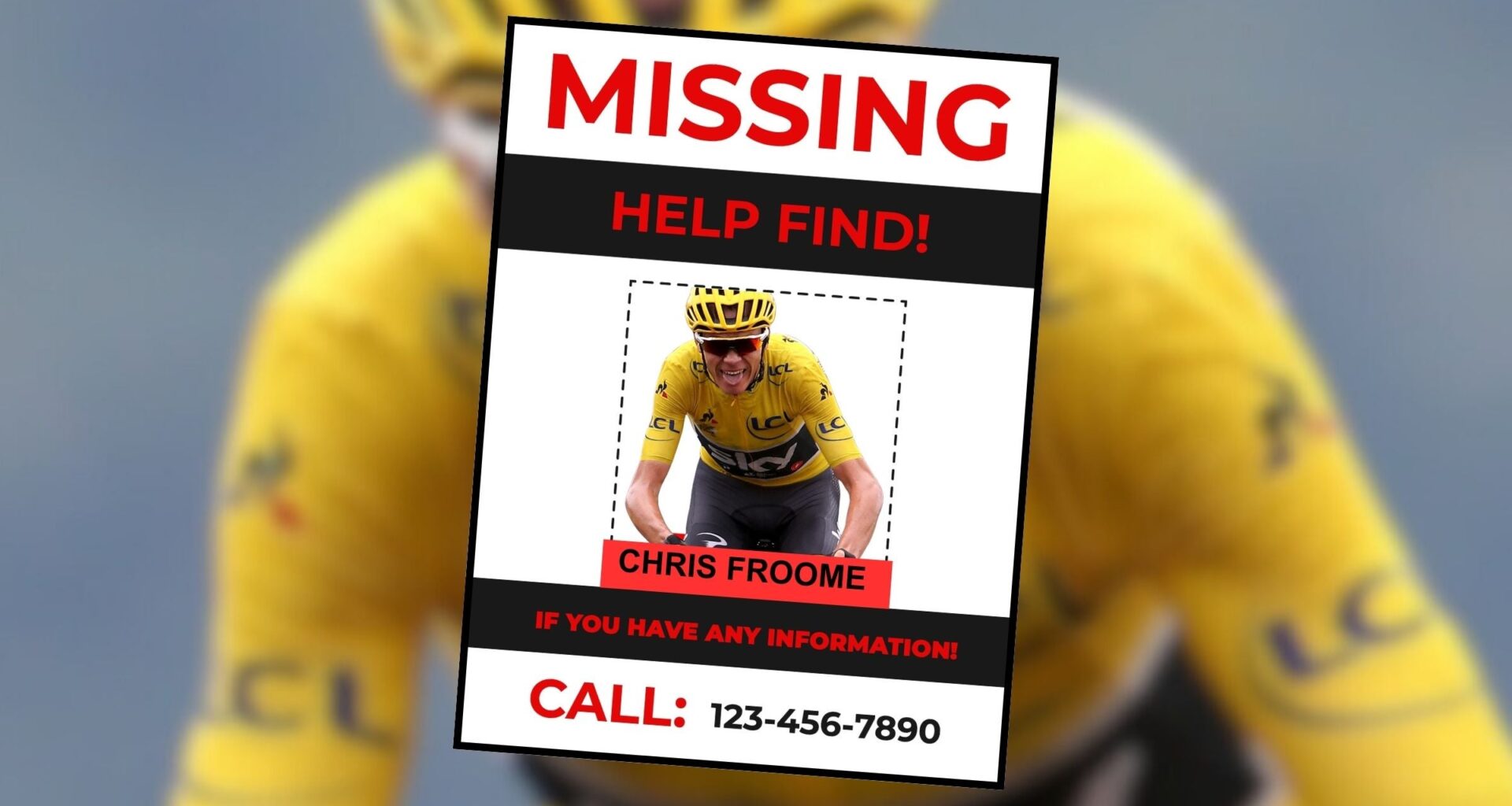 WHERE'S CHRIS FROOME