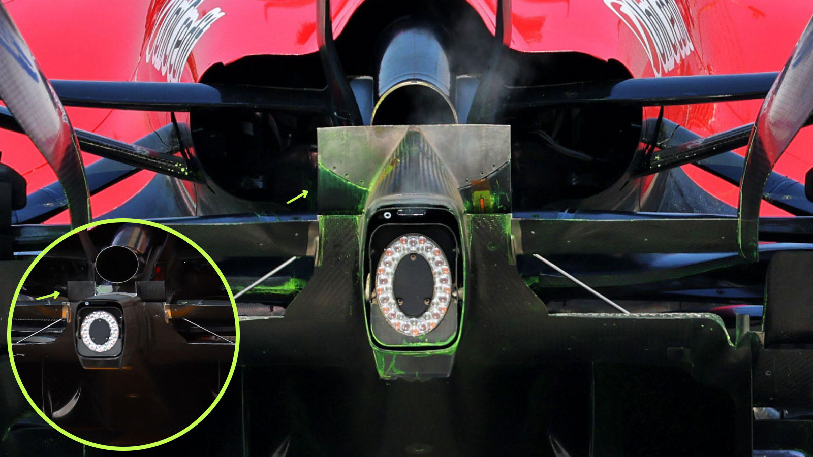 Ferrari SF-26 blown exhaust flap
