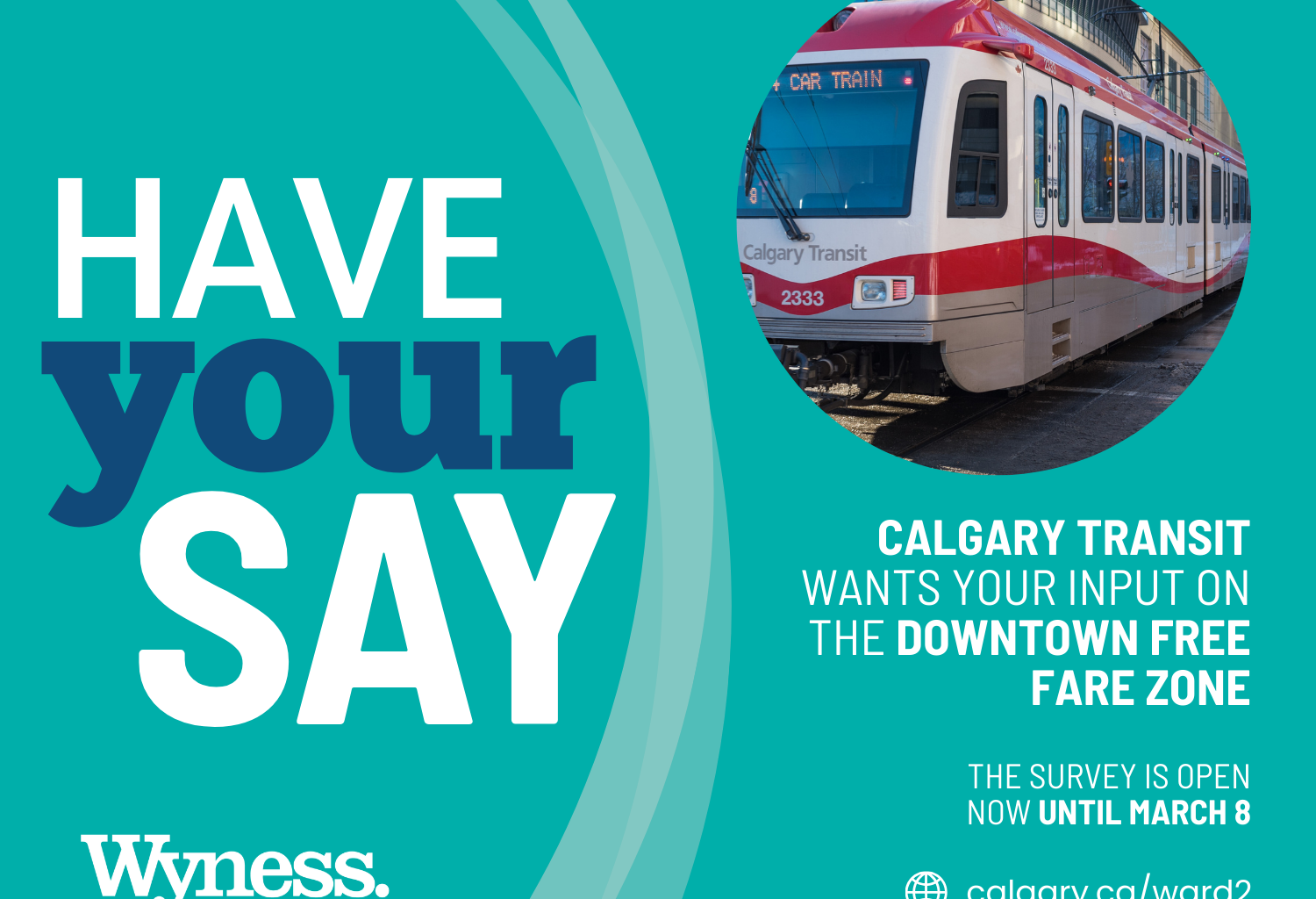 Have Your Say on the Future of Calgary’s Downtown Free Fare Zone