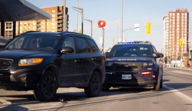 Adult and youth facing offences after loaded gun found during traffic stop