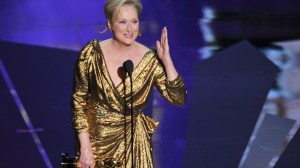HOLLYWOOD, CA - FEBRUARY 26: Actress Meryl Streep accepts the Best Actress Award for 'The Iron Lady' onstage during the 84th Annual Academy Awards held at the Hollywood & Highland Center on February 26, 2012 in Hollywood, California. (Photo by Kevin Winter/Getty Images)