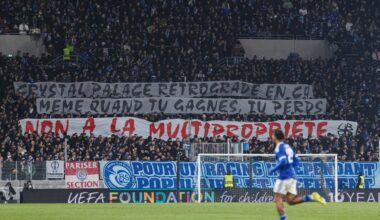 Anti-Chelsea banner caused trouble at Strasbourg over the weekend