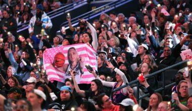Unrivaled fans in the stands cheer during a game between the Breeze and the Phantom basketball clubs on Jan. 30, 2026, at Xfinity Mobile Arena in Philadelphia.