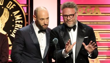 Seth Rogen, Evan Goldberg Thank Catherine O'Hara While Accepting DGA Award