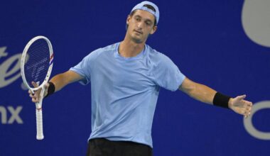 Tennis player loses match on point penalty for slow play as returner