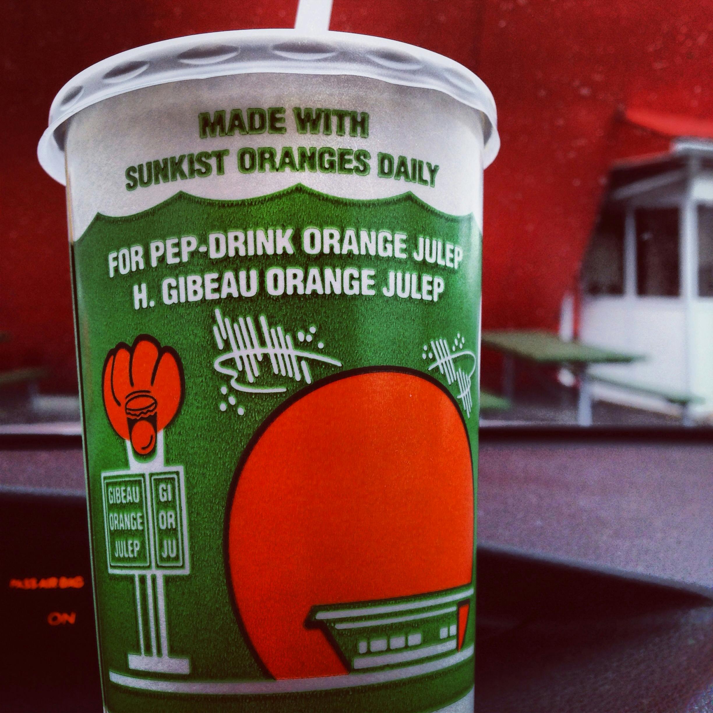 Gibeau Orange Julep drink cup