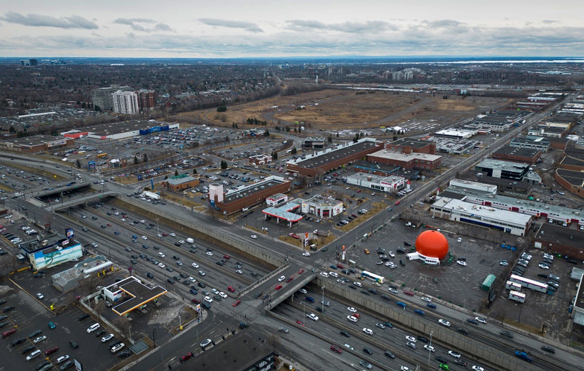 Gibeau Orange Julep Monterial aerial circa 2024